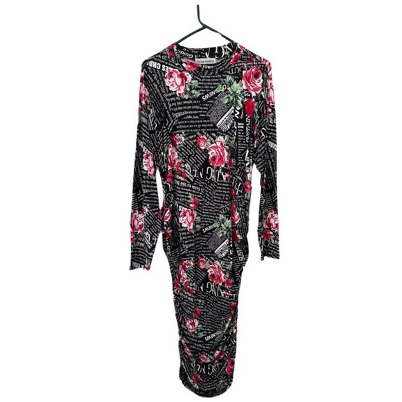Almost Famous Rose Print Dress NWT 3X - Picture 2 of 3